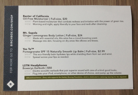 Birchbox Man Review - November 2013