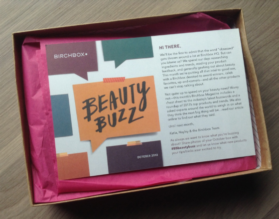 Birchbox Review October 2013 