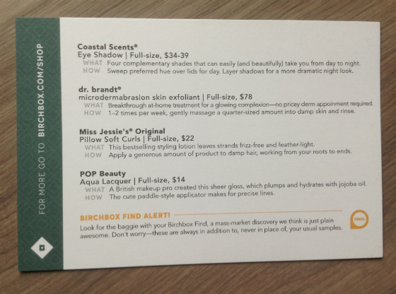 Birchbox Review October 2013 
