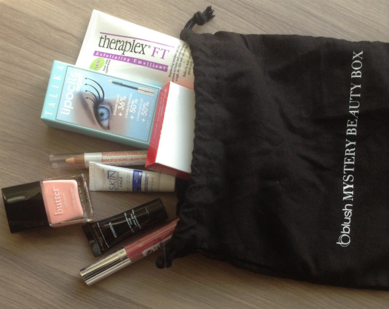 Blush Mystery Beauty Box October 2013 Review