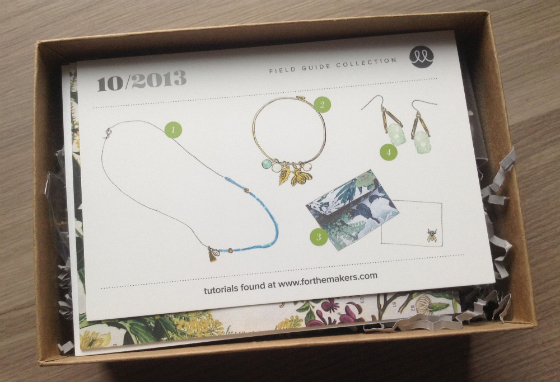 For The Makers Subscription Box Review - October 2013