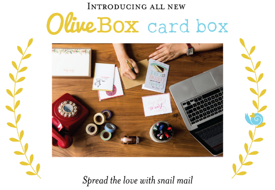 New Card Subscription Box: OliveBox Card Box