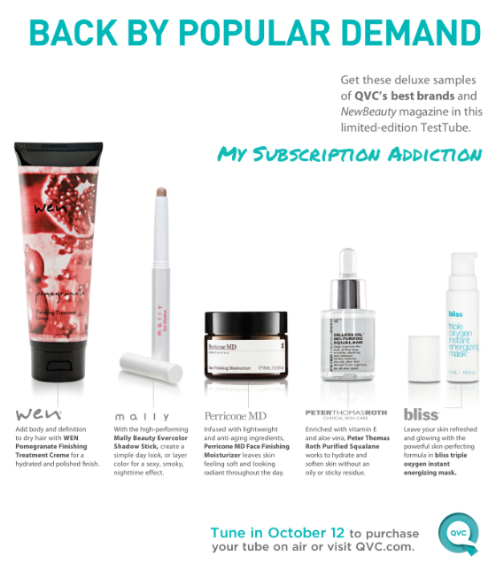 QVC New Beauty Test Tube October 2013 - Revealed!
