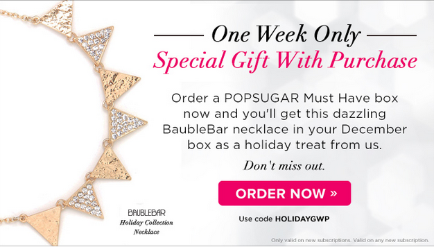 New POPSUGAR Must Have Coupon - Free Bauble Bar Necklace!