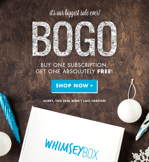 Black Friday Deal - BOGO Whimsey Box Subscriptions!