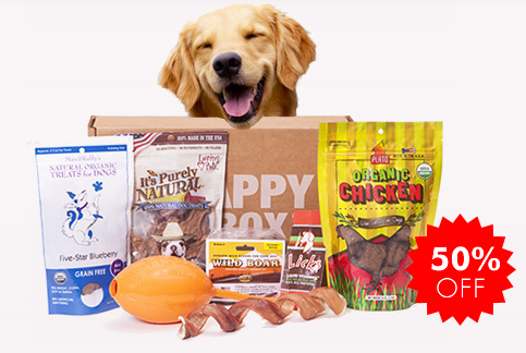 Black Friday Deal - 50% Off Your First Happy Dog Box!