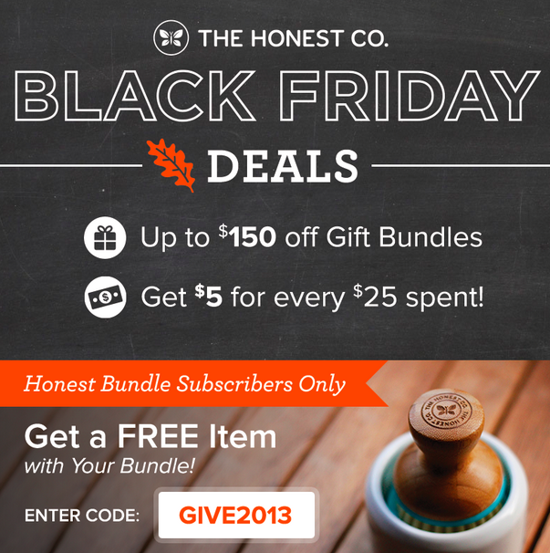 Black Friday Deal - Free Item with Your Honest Bundle!