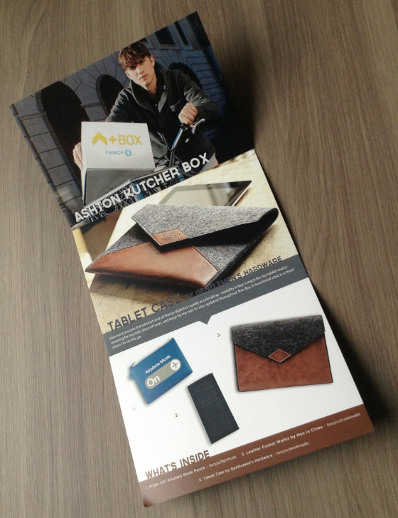 Ashton Kutcher Fancy Box Review - November 2013