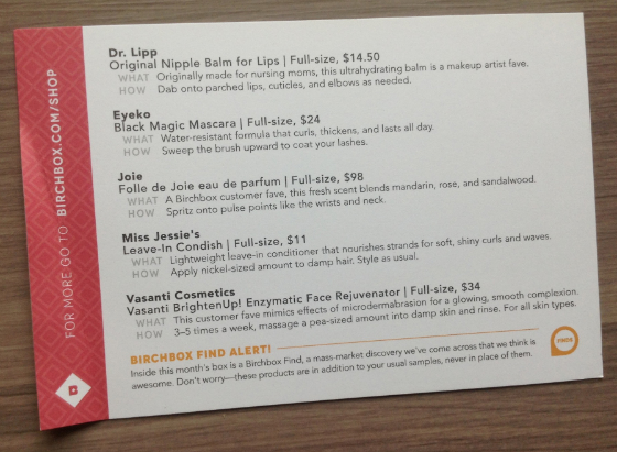 Birchbox Review - November 2013