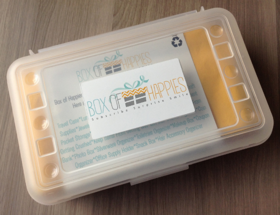 Box of Happies Subscription Box Review - November 2013