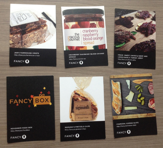 Fancy Food Box Review - November 2013