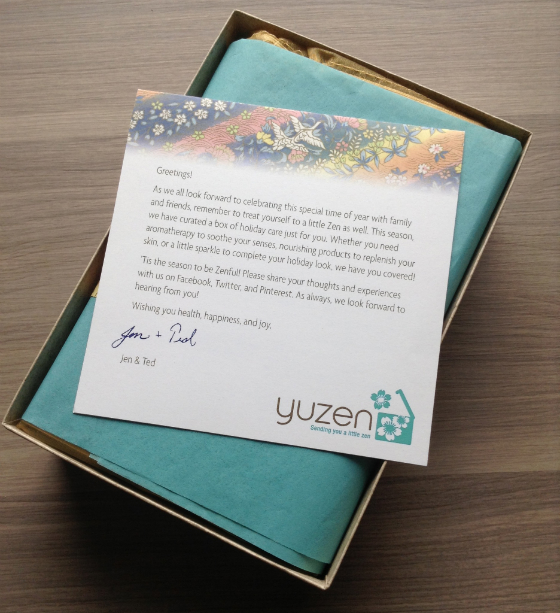 Yuzen Subscription Box Review – Winter 2013 Box