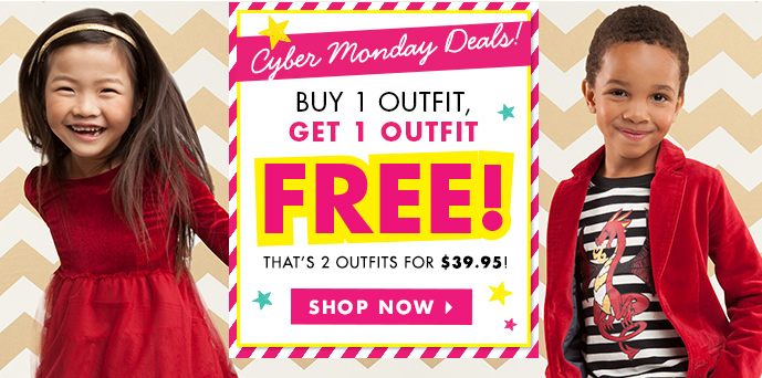 Cyber Monday Deal – BOGO Outfits at FabKids!