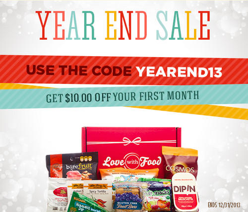 Love With Food Year End Coupon - First Month for $2! - $10 coupon code