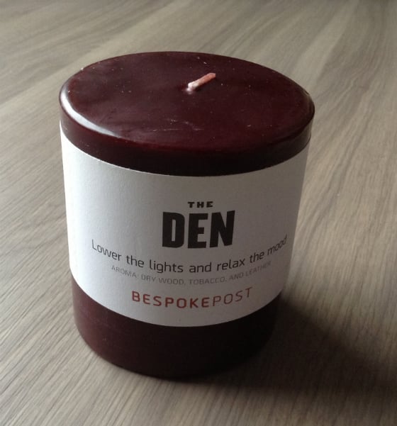 Bespoke Post Review - Churchill Box Den Candle