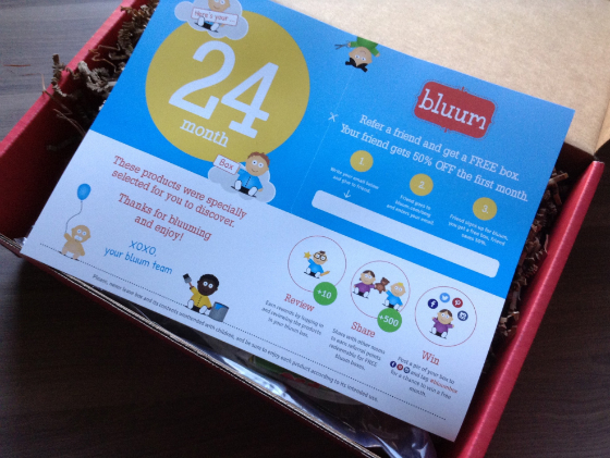 Bluum Box Review - Baby Subscription Box - Dec 2013 First Look