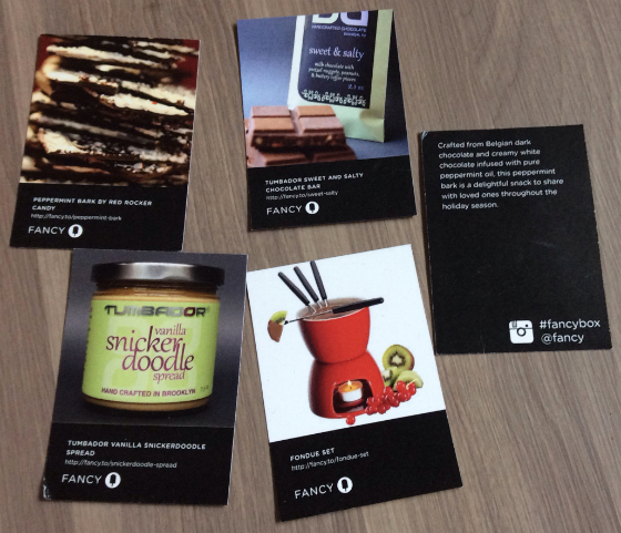 Fancy Food Box Review - Dec 2013 Info