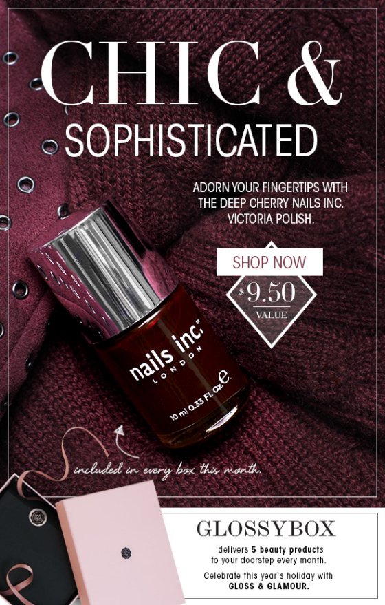 GlossyBox December 2013 Spoilers & Coupon
