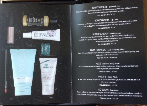 glossybox info card