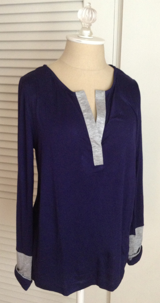 Blue and Grey blouse