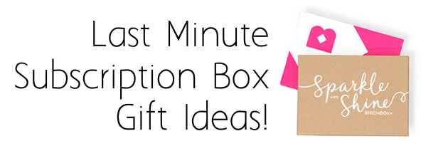Last Minute Subscription Box Gift Ideas!