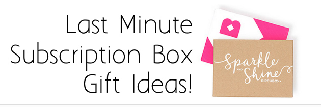 Last Minute Subscription Box Gift Ideas!