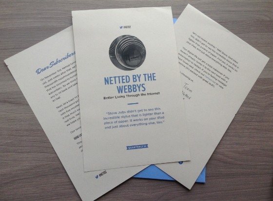 Quarterly Webbys Subscription Box Review #NET03