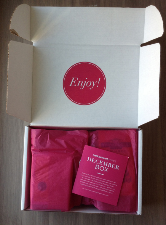 POPSUGAR Must Have Box Review - December 2013