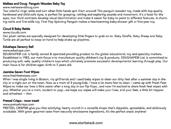 Stork Stack Subscription Box Review - December 2013