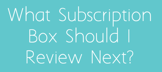 What Subscription Box Would You Like to See Reviewed?