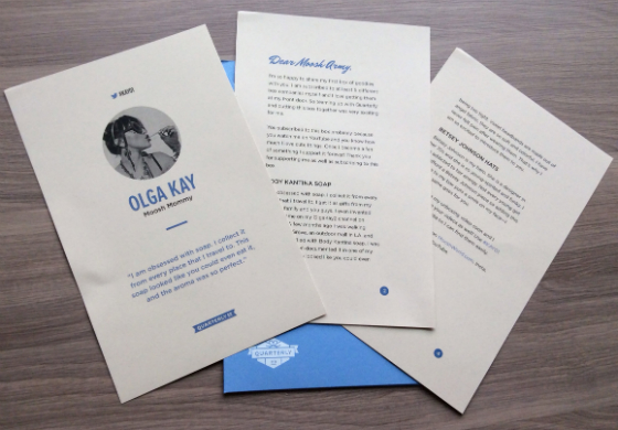 Olga Kay Quarterly Subscription Box Review #KAY01 Letter
