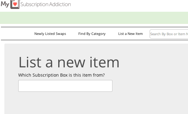 List a new item