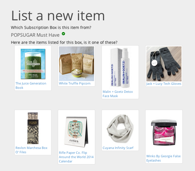 list a new item