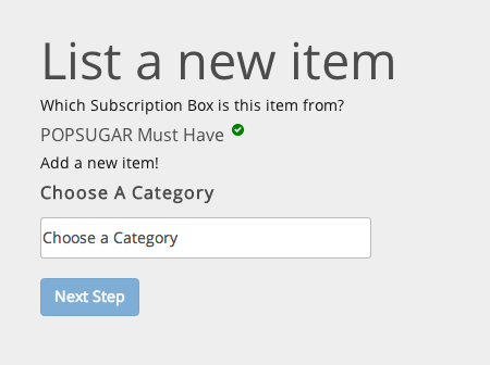select a category
