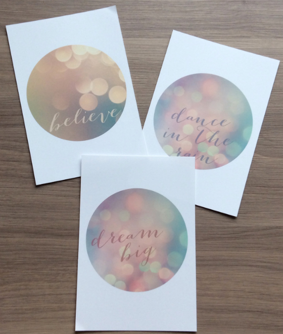 Box of Happies Subscription Box Review - Jan 2014 Cards