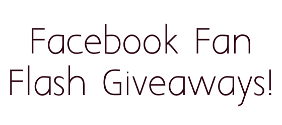 More Giveaways!