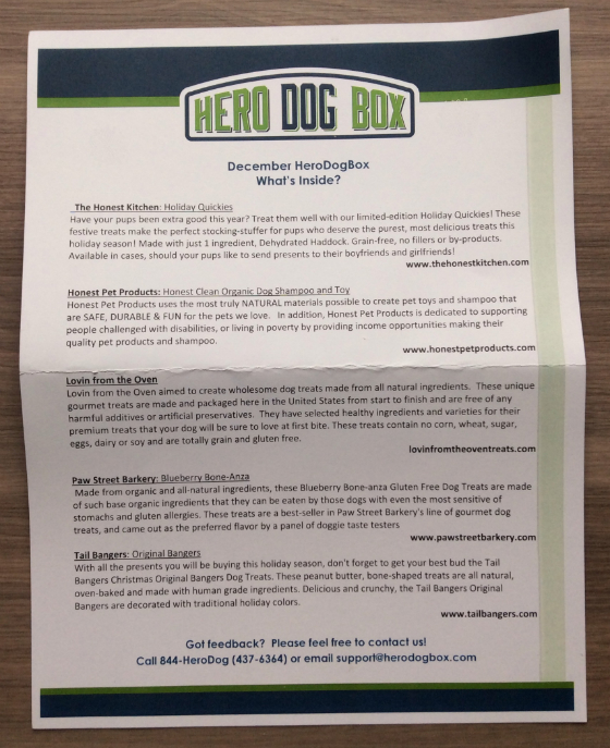 Hero Dog Box Review - Dog Subscription Boxes Card