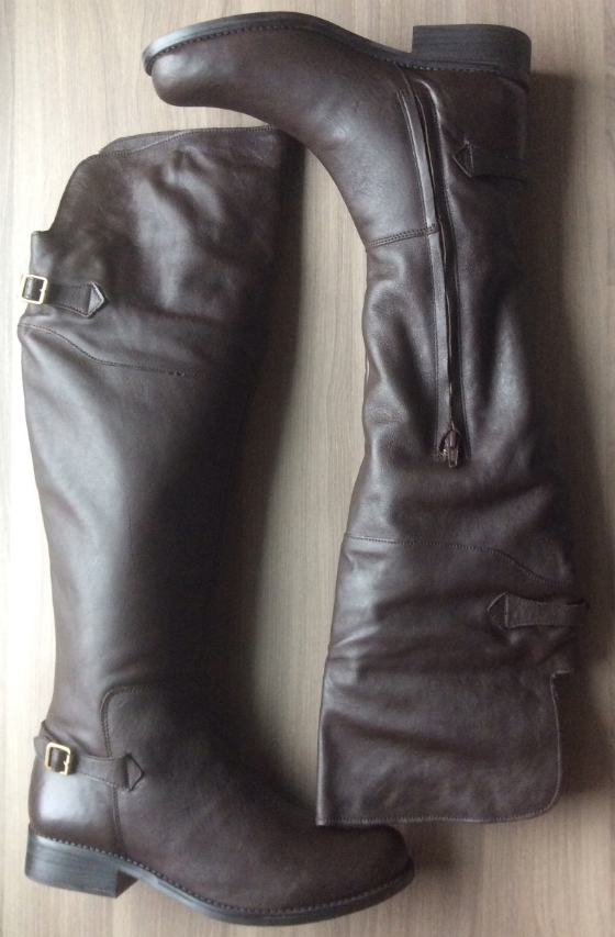 JustFab Review - Luxe Boots Leather Boots