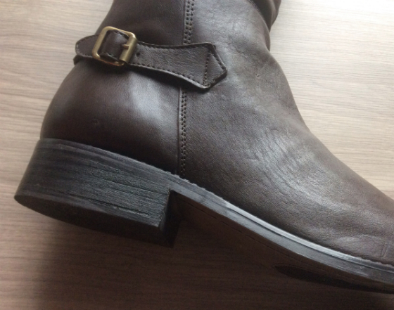  JustFab Review - Luxe Boots Close Up