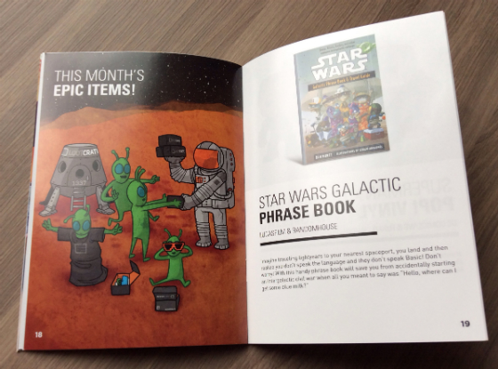 Loot Crate Review & Coupon Code - January 2014 Booklet