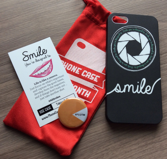 Phone Case of the Month Subscription Review - Jan 2014 Smile