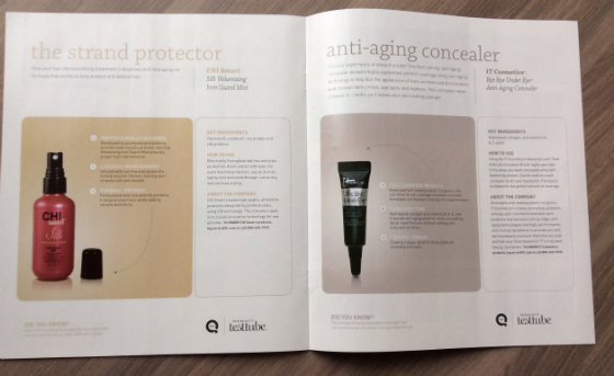 QVC New Beauty Test Tube Review - January 2014 Booklet