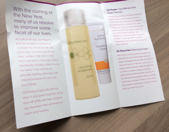 Saffron Rouge Inner Circle Subscription Box Review - Jan 2014  Info