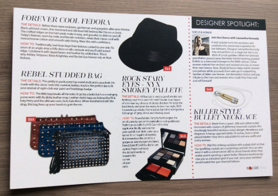 Social Bliss Style Box Review - January 2014 Card