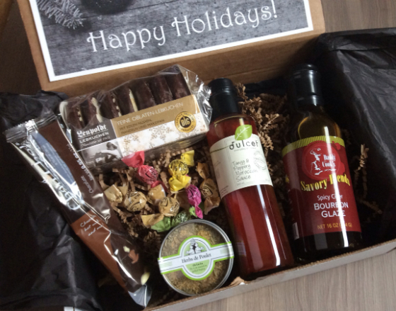 Taste Trunk Gourmet Subscription Box Review - Dec 2013 Contents
