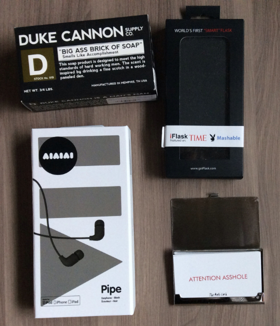 Verbal Fancy Box Subscription Review - Dec 2013 Items