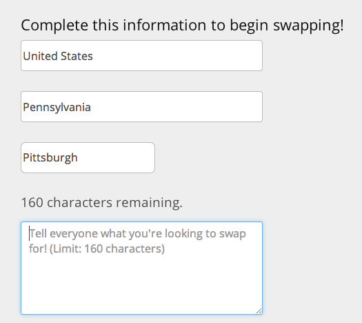 Swap Looking For