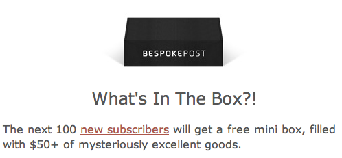 Bespoke Post Mystery Box