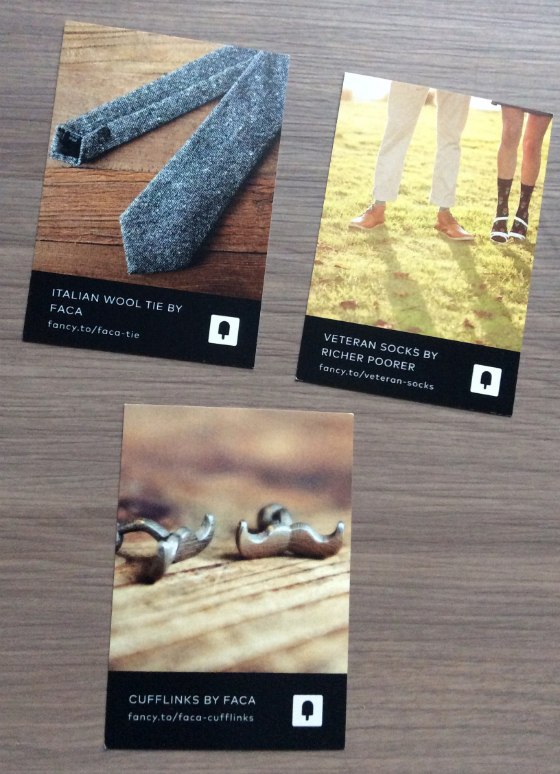 Ashton Kutcher Fancy Box Review & Coupon - Jan 2014 Cards