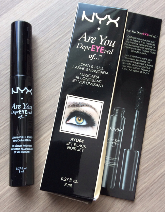 Blush Mystery Beauty Box Review - February 2014 NYX Mascara